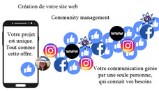 Communication web: site internet + réseaux sociaux