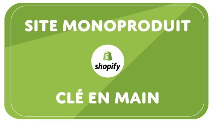 Création site Shopify (mono-produit)